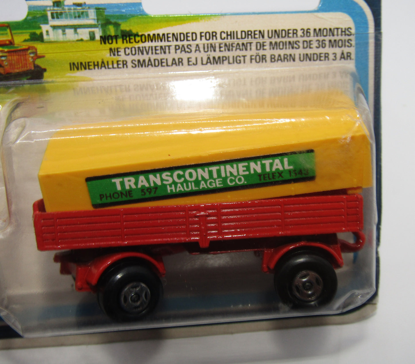 Matchbox Superfast Twin Pack TP-1 Mercedes Truck & Trailer DARK YELLOW Canopy
