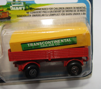 Matchbox Superfast Twin Pack TP-1 Mercedes Truck & Trailer DARK YELLOW Canopy