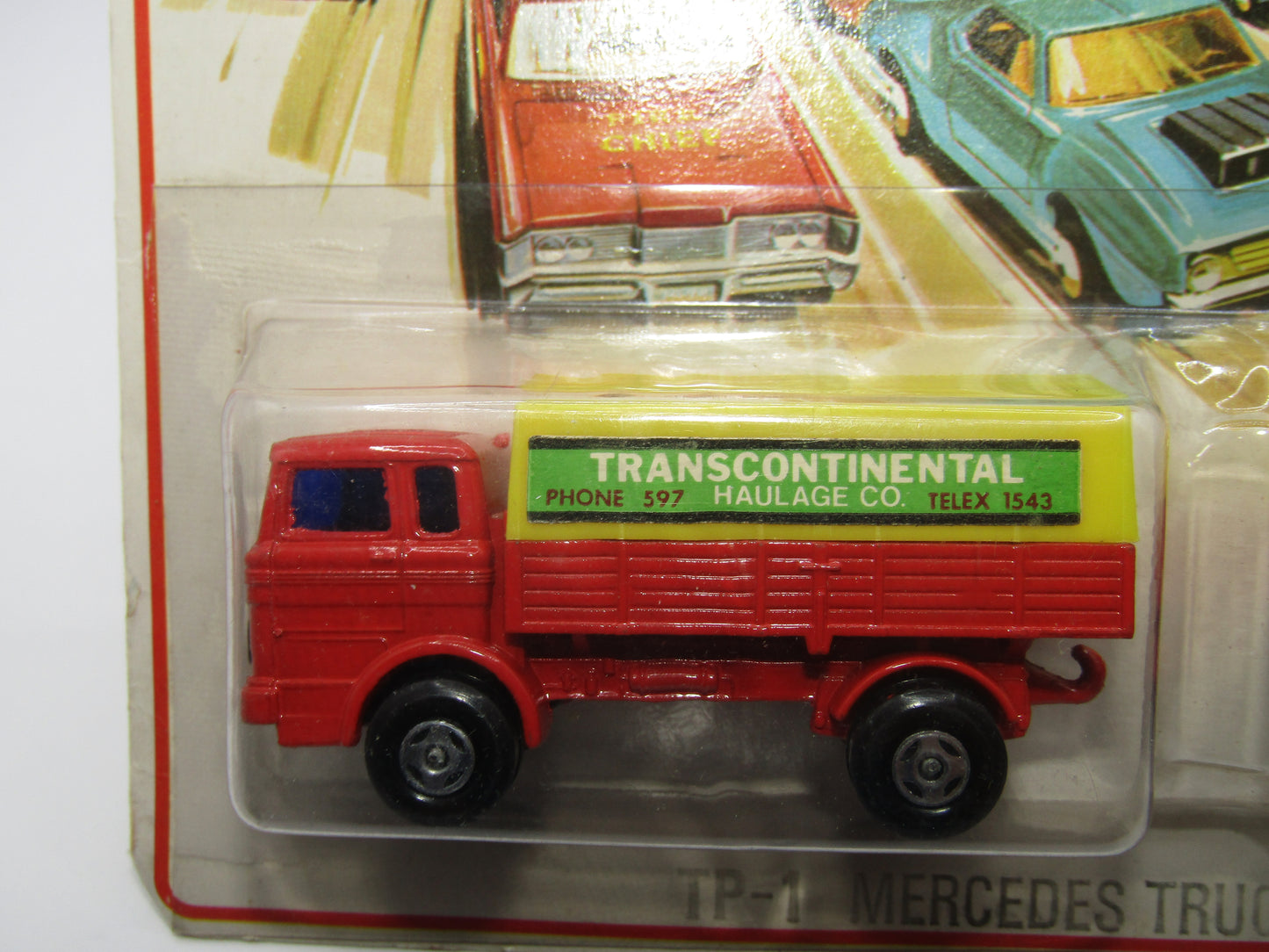 Matchbox Superfast Twin Pack TP-1 Mercedes Truck & Trailer Light Yellow Canopy