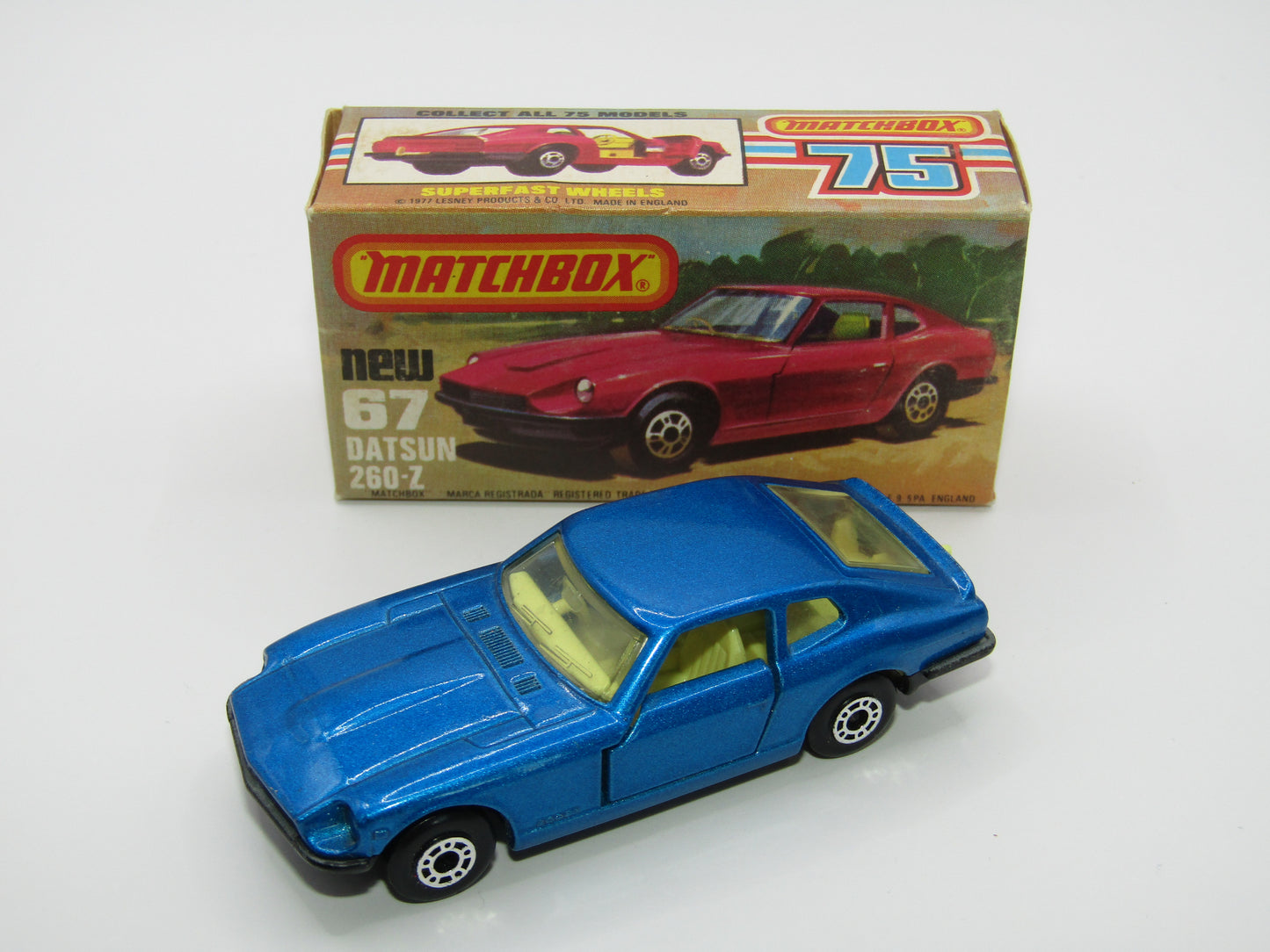 Matchbox Superfast 67C Datsun 126X DARK Metallic Blue
