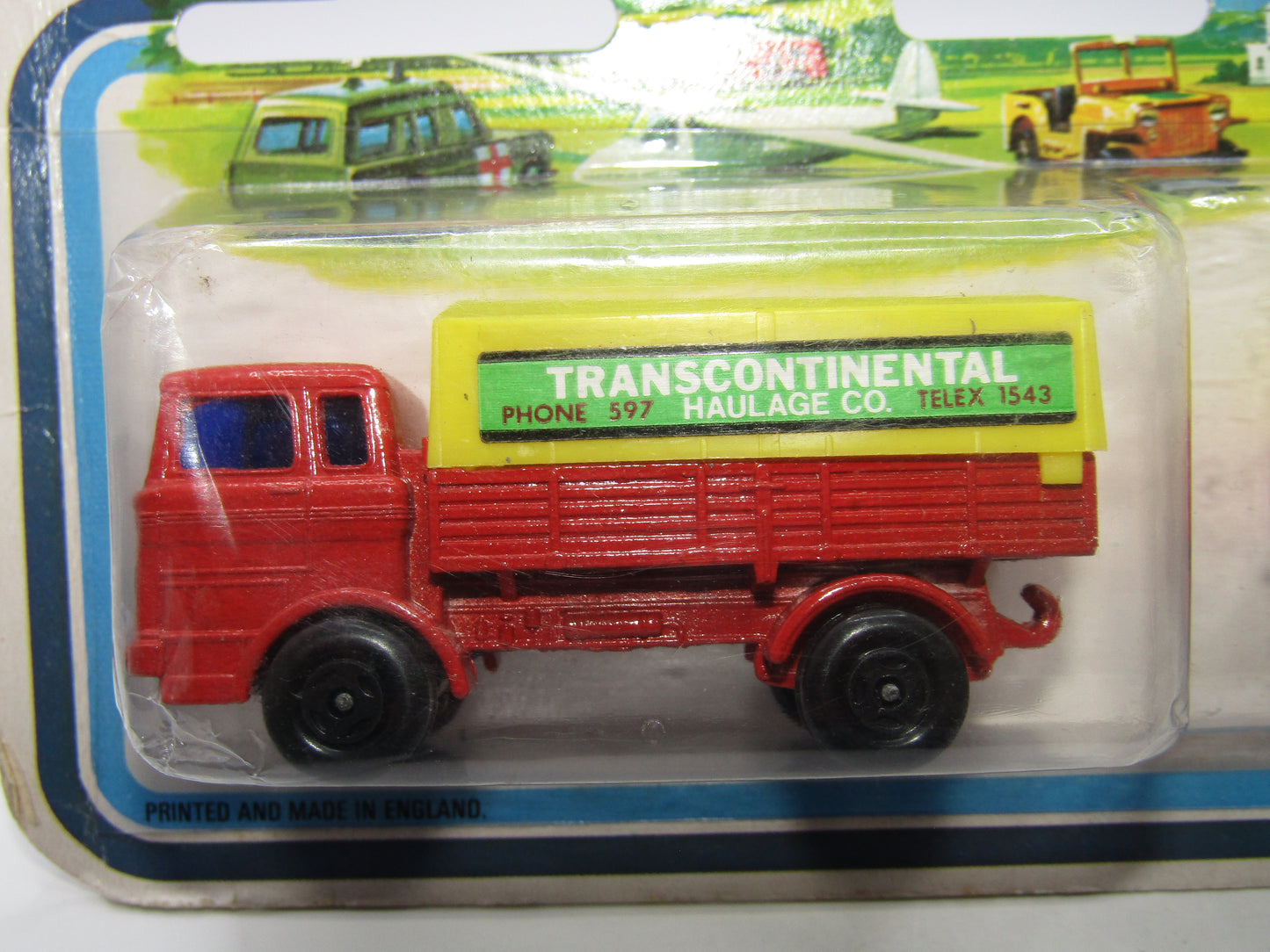 Matchbox Superfast Twin Pack TP-1 Mercedes Truck & Trailer BLACK HUBS on Truck