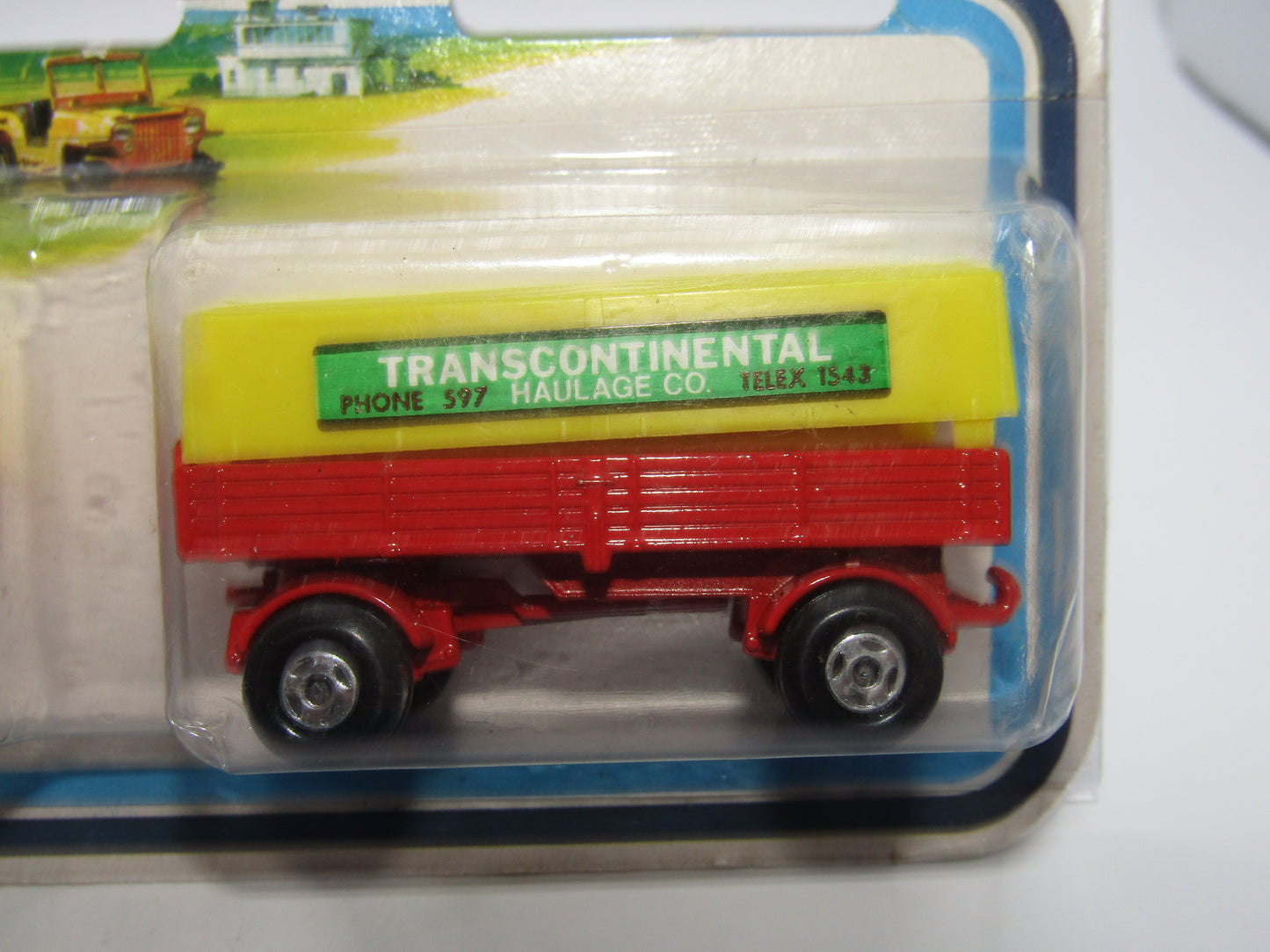 Matchbox Superfast Twin Pack TP-1 Mercedes Truck & Trailer BLACK HUBS on Truck