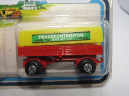 Matchbox Superfast Twin Pack TP-1 Mercedes Truck & Trailer BLACK HUBS on Truck
