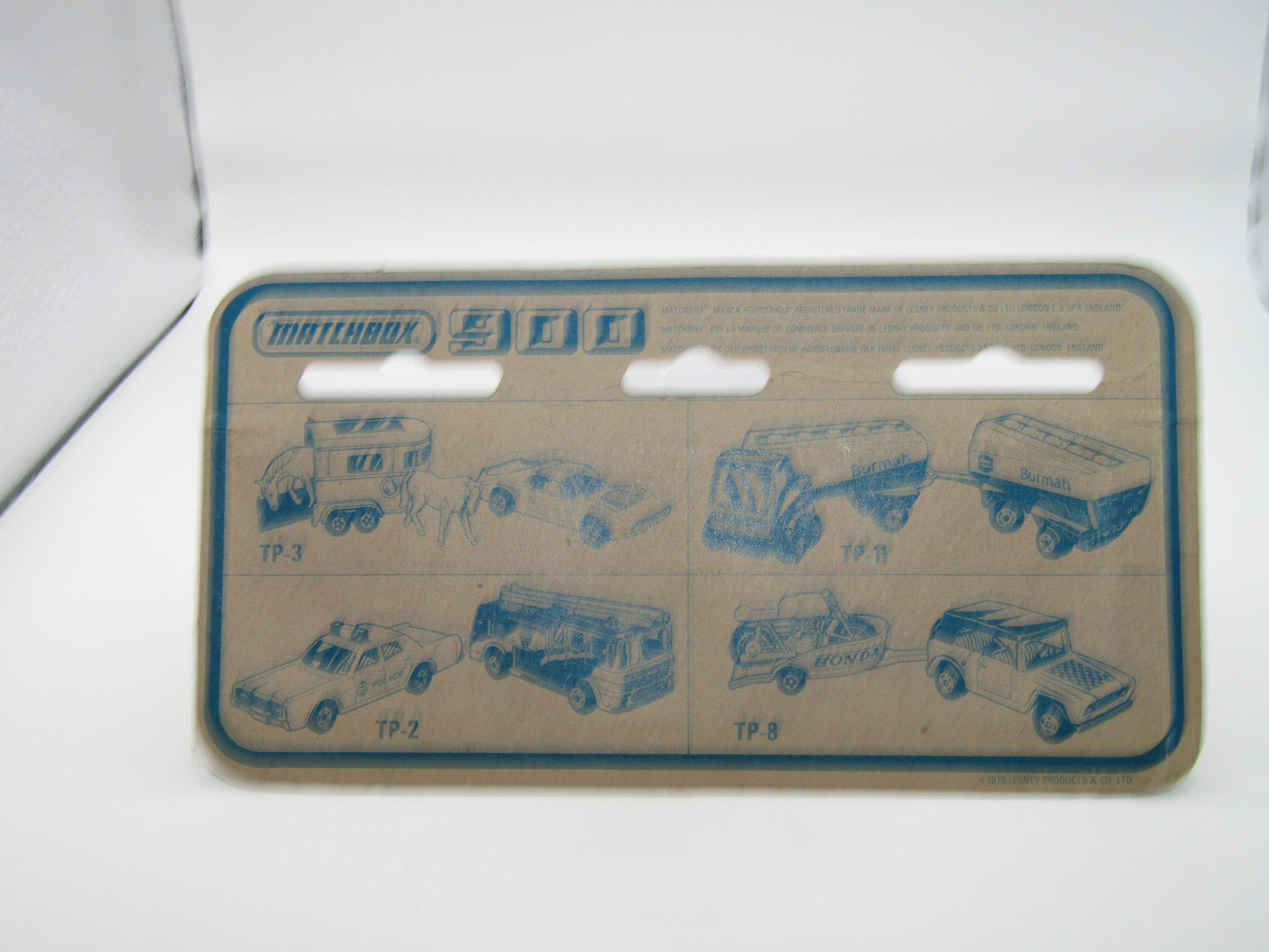 Matchbox Superfast Twin Pack TP-1 Mercedes Truck & Trailer BLACK HUBS on Truck
