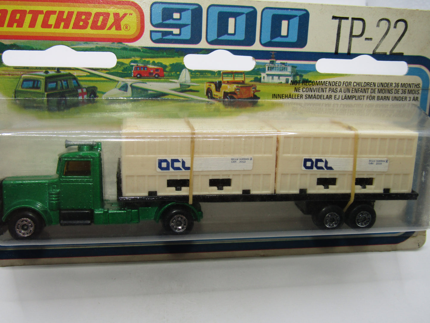 Matchbox Superfast Twin Pack TP-22 Long Haul Truck METALLIC Green OCL
