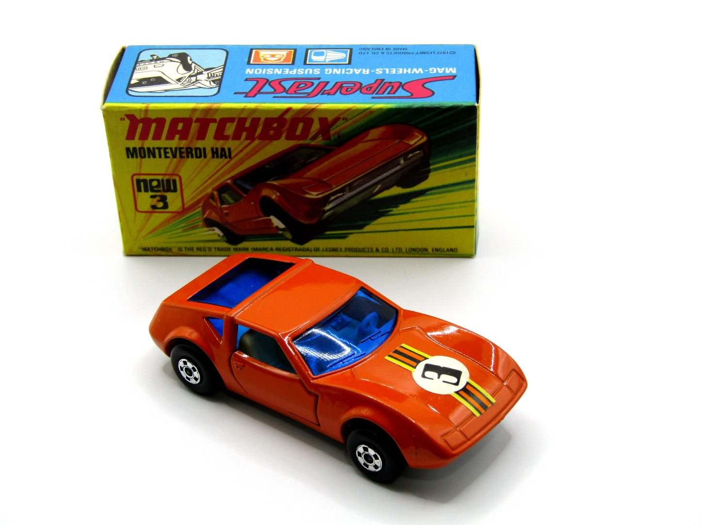 Matchbox Superfast 3B Monteverdi Hai DARK BLUE Windows Unpainted Base