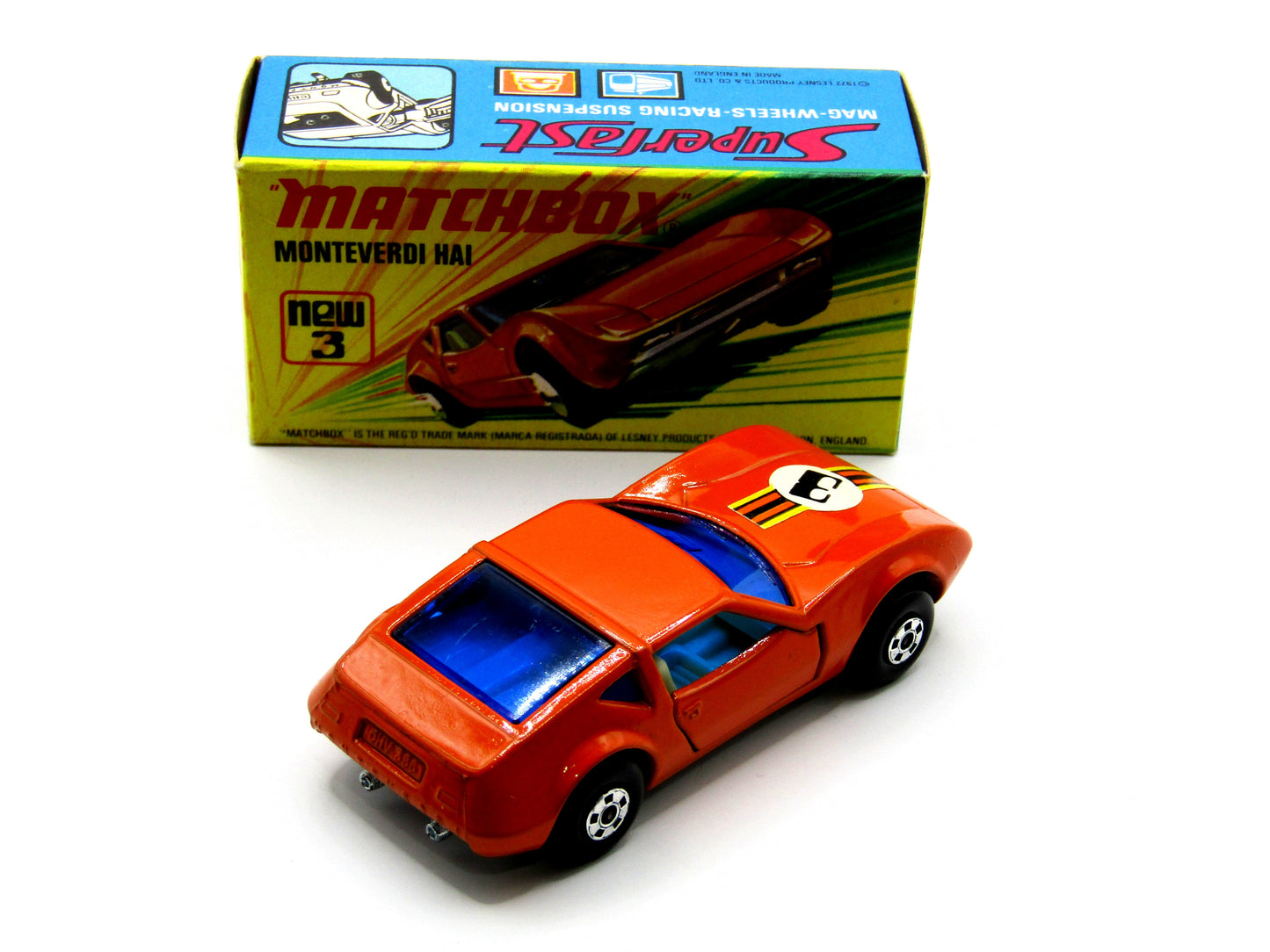 Matchbox Superfast 3B Monteverdi Hai DARK BLUE Windows Unpainted Base