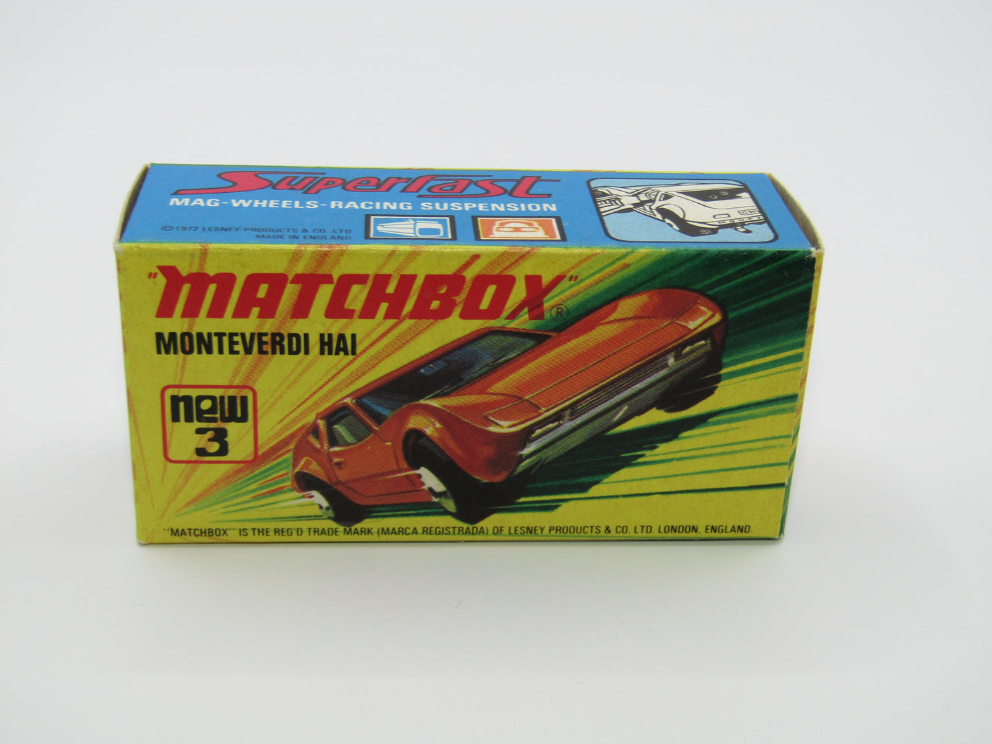 Matchbox Superfast 3B Monteverdi Hai DARK BLUE Windows Unpainted Base