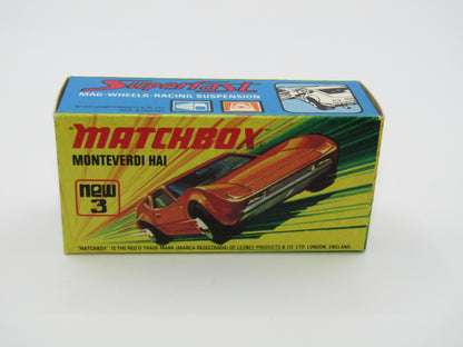 Matchbox Superfast 3B Monteverdi Hai DARK BLUE Windows Unpainted Base