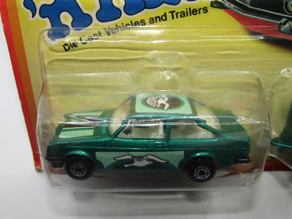 Matchbox Superfast Twin Pack Hitch N Haul Set Ford Escort WHITE Interior