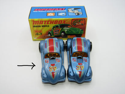 Matchbox Superfast Beetle Streaker LIGHT BLUE Hong Kong Base Very Rare