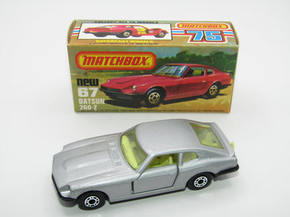 Matchbox Superfast 67C Datsun 126X YELLOW Interior FLAT BLACK Base