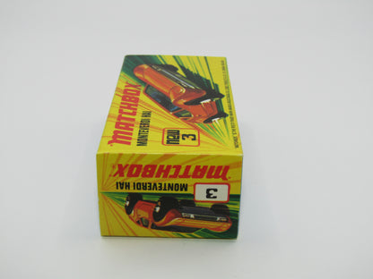 Matchbox Superfast 3B Monteverdi Hai Dark Orange "16" Label, Unpainted Base