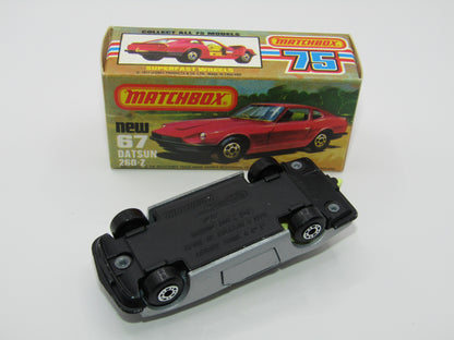 Matchbox Superfast 67C Datsun 126X YELLOW Interior FLAT BLACK Base
