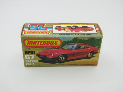 Matchbox Superfast 67C Datsun 126X YELLOW Interior FLAT BLACK Base