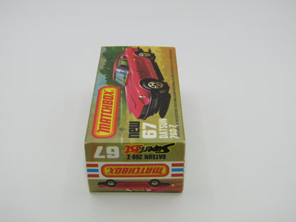 Matchbox Superfast 67C Datsun 126X YELLOW Interior FLAT BLACK Base