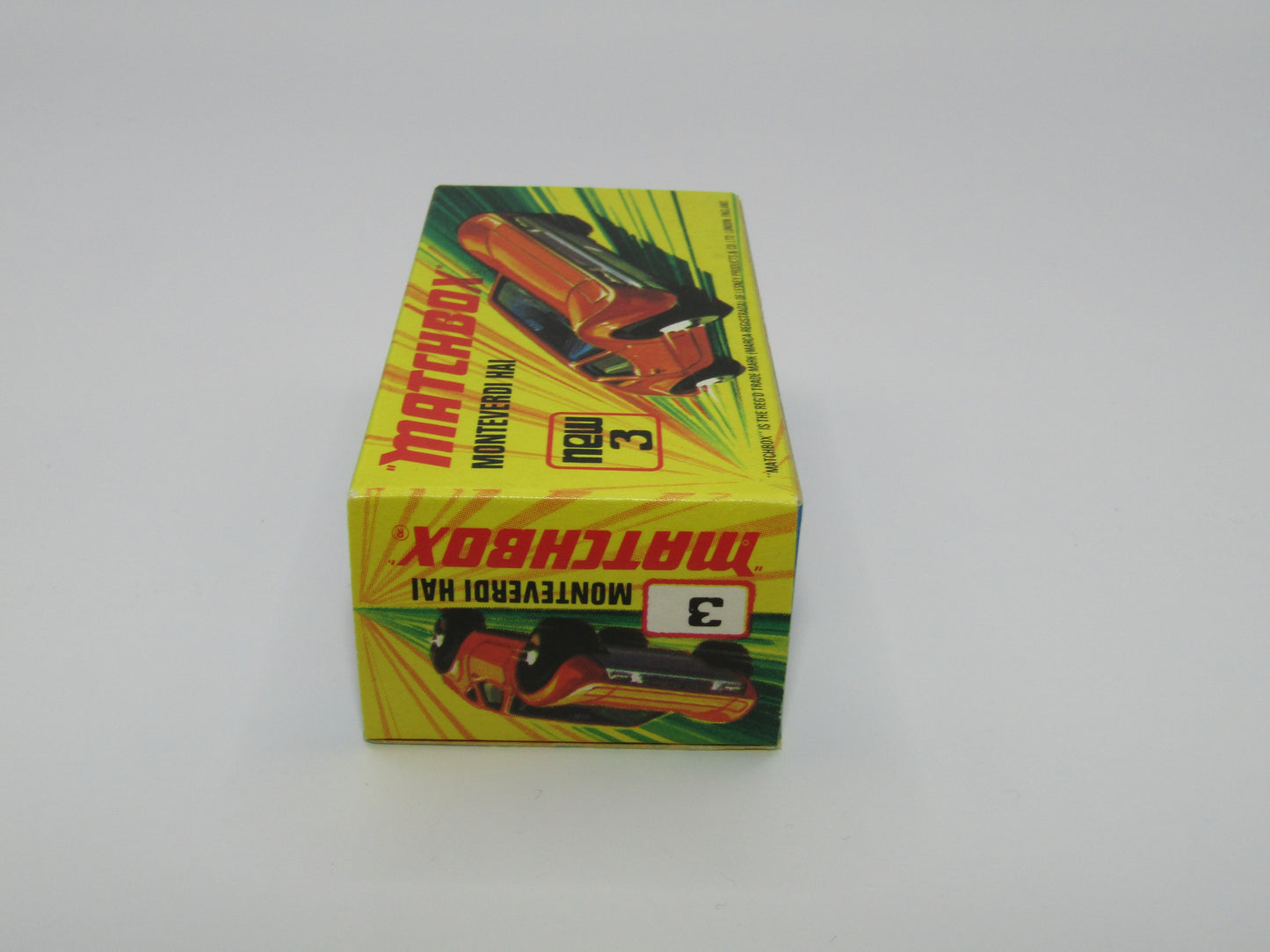 Matchbox Superfast 3B Monteverdi Hai Dark Orange "6" Label Black Base