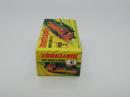 Matchbox Superfast 3B Monteverdi Hai Dark Orange "6" Label Black Base