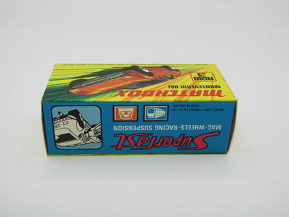 Matchbox Superfast 3B Monteverdi Hai Dark Orange "6" Label Black Base