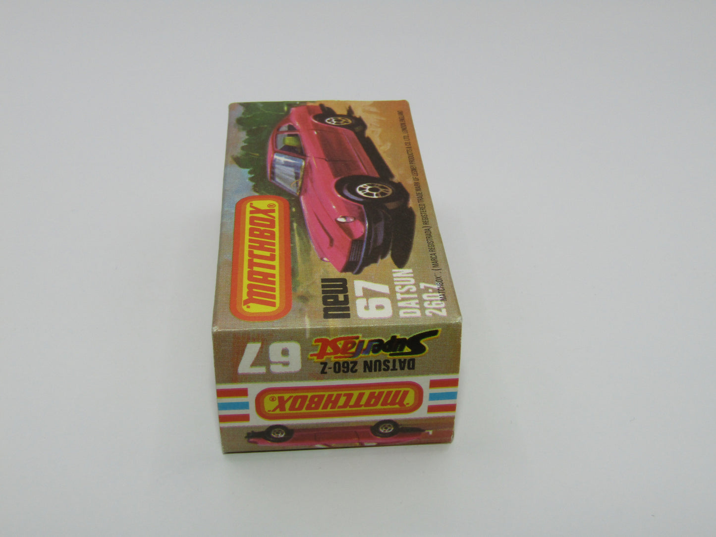 Matchbox Superfast 67C Datsun 126X YELLOW Interior GREY Base