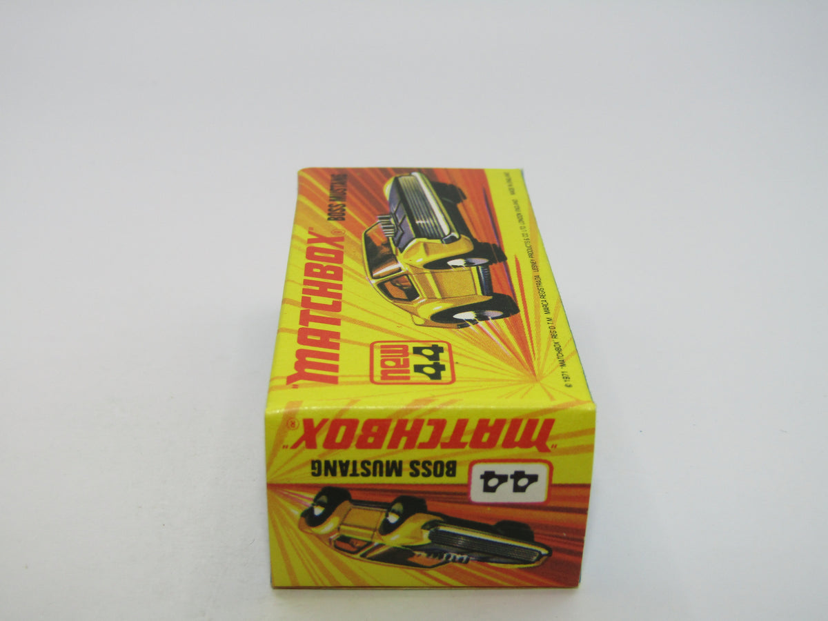 Matchbox Superfast 44B Boss Mustang Pre-Pro Colour Trial PEACHY Orange RARE