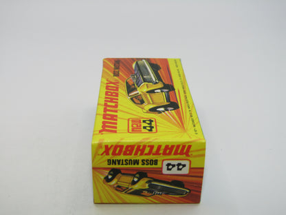 Matchbox Superfast 44B Boss Mustang Pre-Pro Colour Trial PEACHY Orange RARE