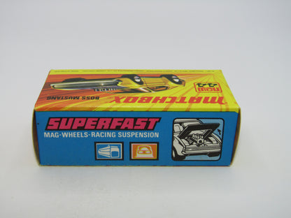 Matchbox Superfast 44B Boss Mustang Pre-Pro Colour Trial PEACHY Orange RARE