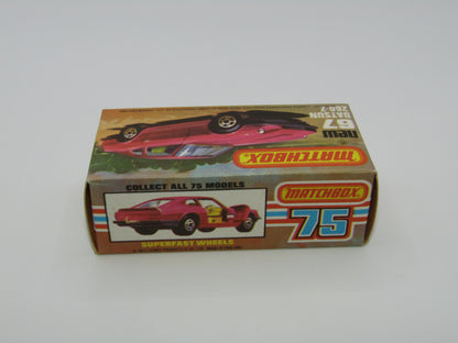 Matchbox Superfast 67C Datsun 126X YELLOW Interior GREY Base