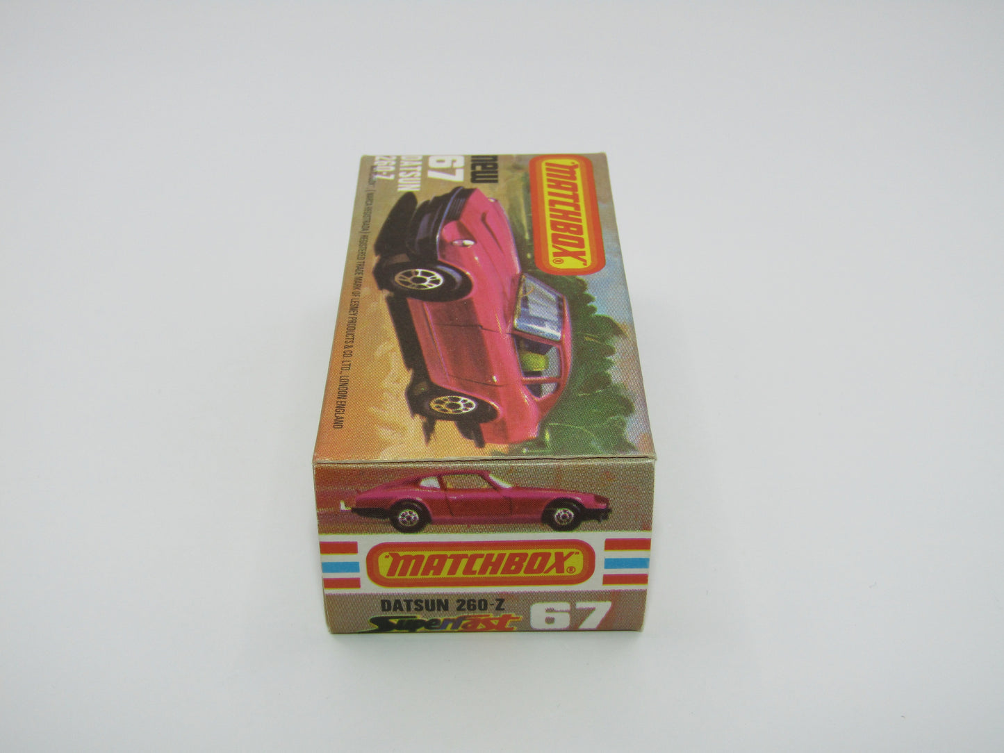 Matchbox Superfast 67C Datsun 126X YELLOW Interior GREY Base