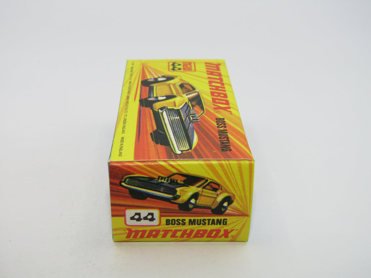 Matchbox Superfast 44B Boss Mustang Pre-Pro Colour Trial PEACHY Orange RARE