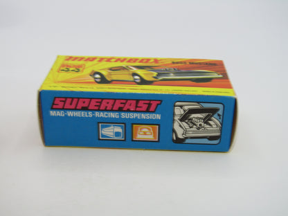 Matchbox Superfast 44B Boss Mustang Pre-Pro Colour Trial PEACHY Orange RARE