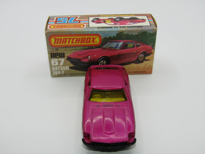 Matchbox Superfast 67C Datsun 126X Purple AMBER Windows