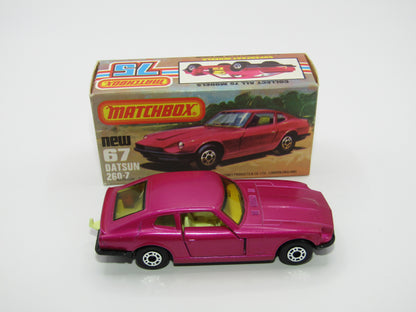 Matchbox Superfast 67C Datsun 126X Purple AMBER Windows