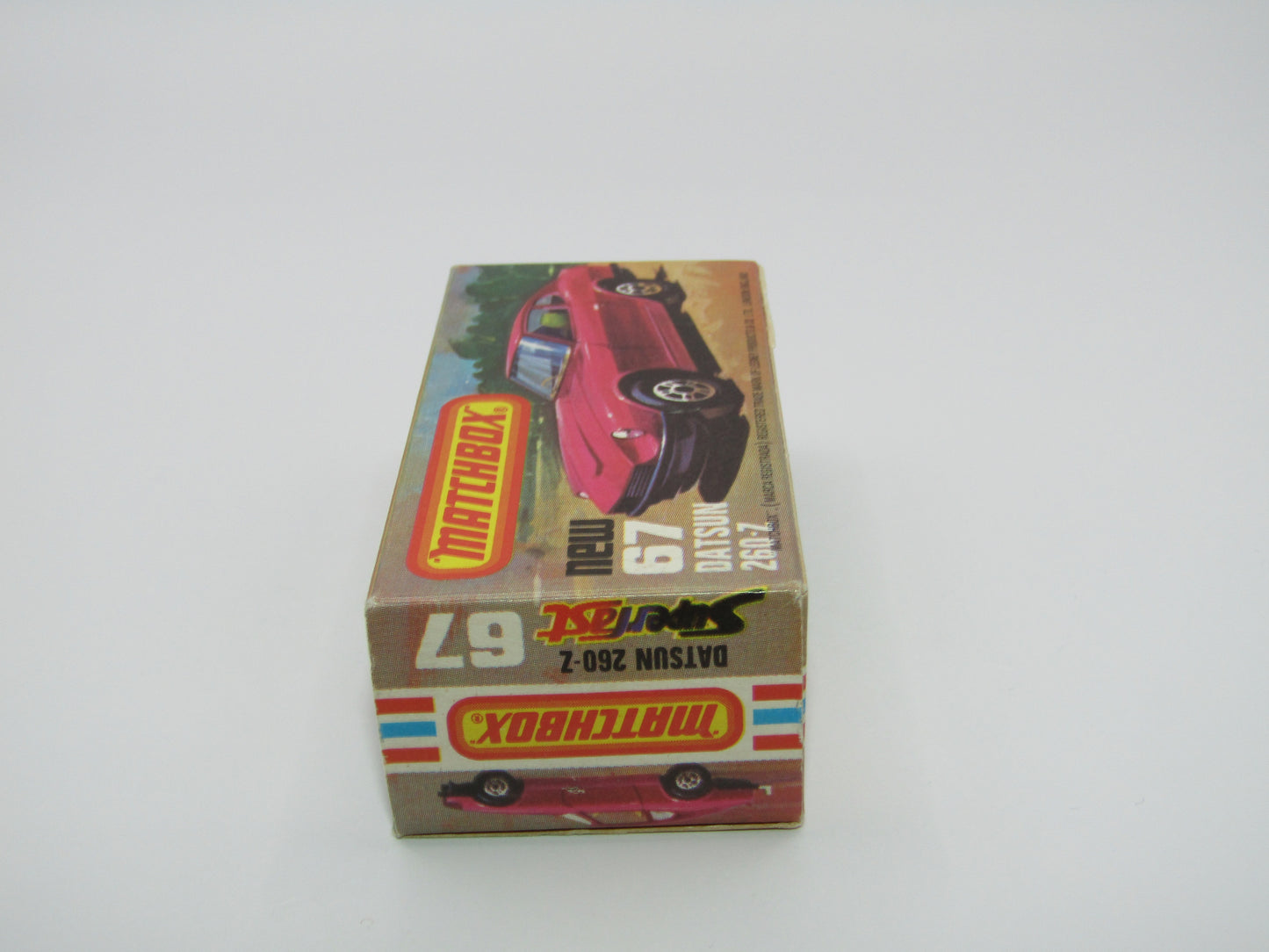 Matchbox Superfast 67C Datsun 126X Purple AMBER Windows