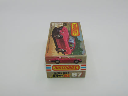 Matchbox Superfast 67C Datsun 126X Purple AMBER Windows