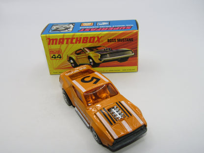 Matchbox Superfast 44B Boss Mustang Untreated Pre-Production base