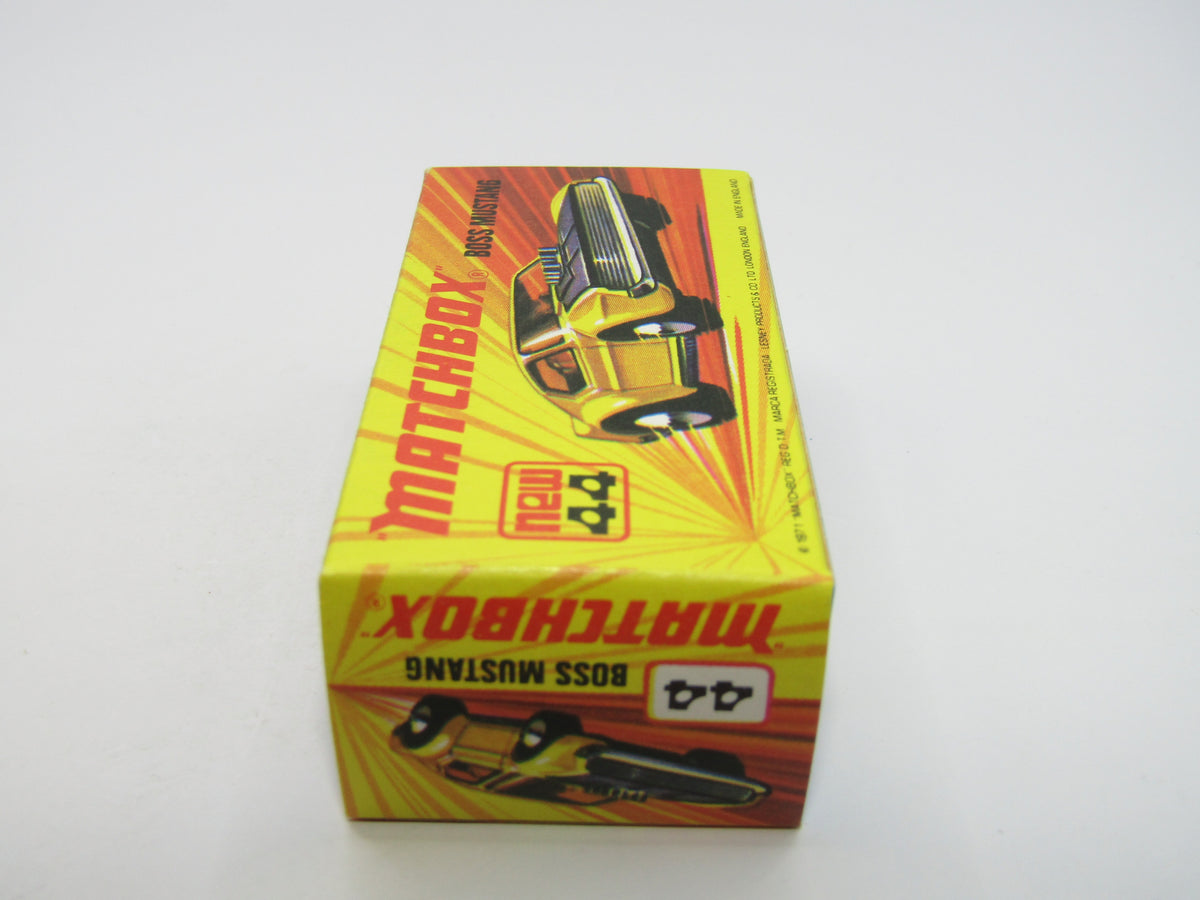 Matchbox Superfast 44B Boss Mustang Untreated Pre-Production base