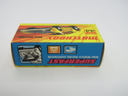 Matchbox Superfast 44B Boss Mustang Untreated Pre-Production base