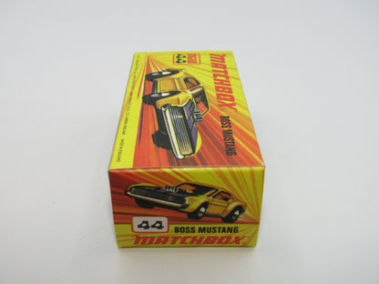 Matchbox Superfast 44B Boss Mustang Untreated Pre-Production base
