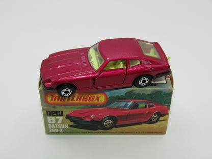 Matchbox Superfast 67C Datsun 126X Magenta Magenta GREY BASE