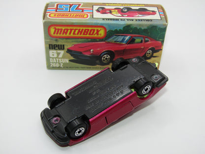 Matchbox Superfast 67C Datsun 126X Magenta Magenta GREY BASE