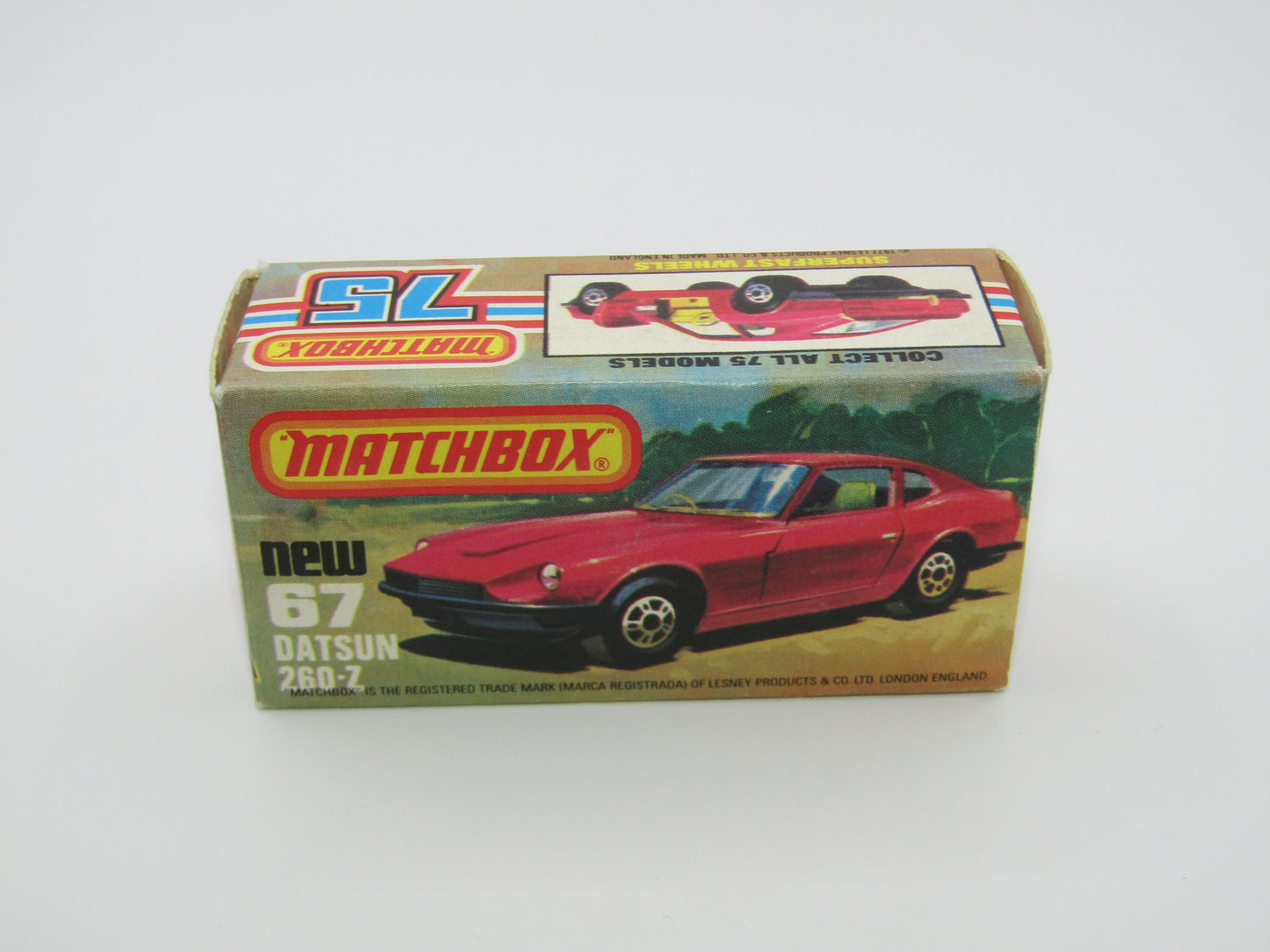 Matchbox Superfast 67C Datsun 126X Magenta Magenta GREY BASE