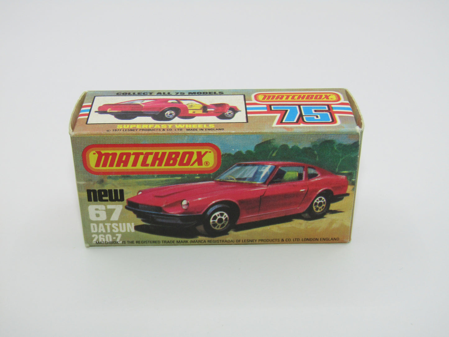Matchbox Superfast 67C Datsun 126X Magenta Magenta GREY BASE