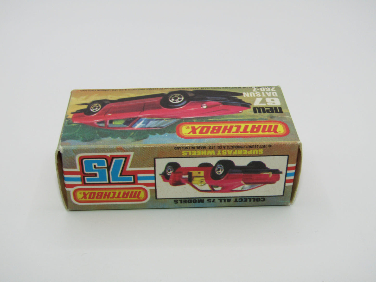 Matchbox Superfast 67C Datsun 126X Magenta Magenta GREY BASE
