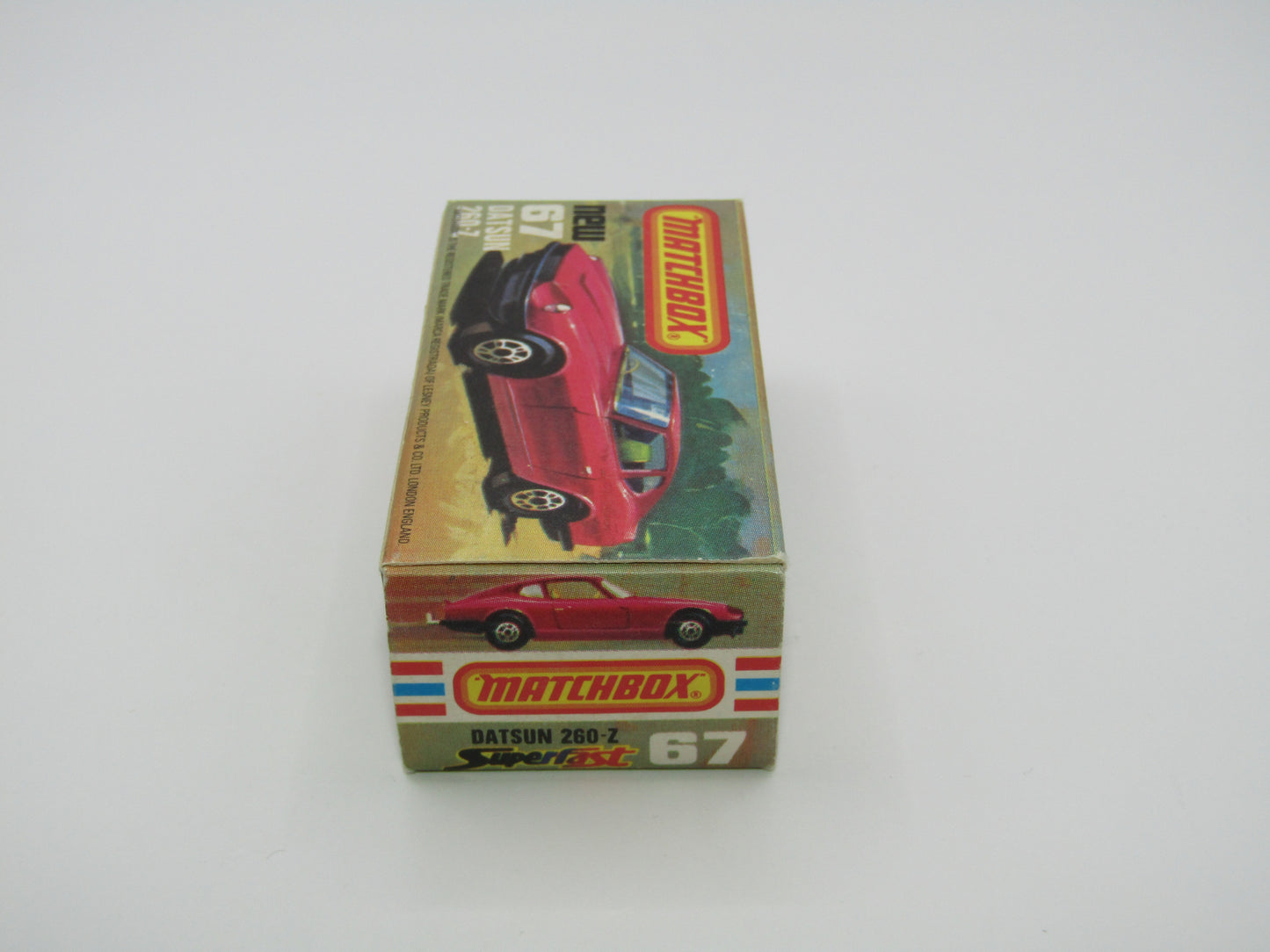 Matchbox Superfast 67C Datsun 126X Magenta Magenta GREY BASE
