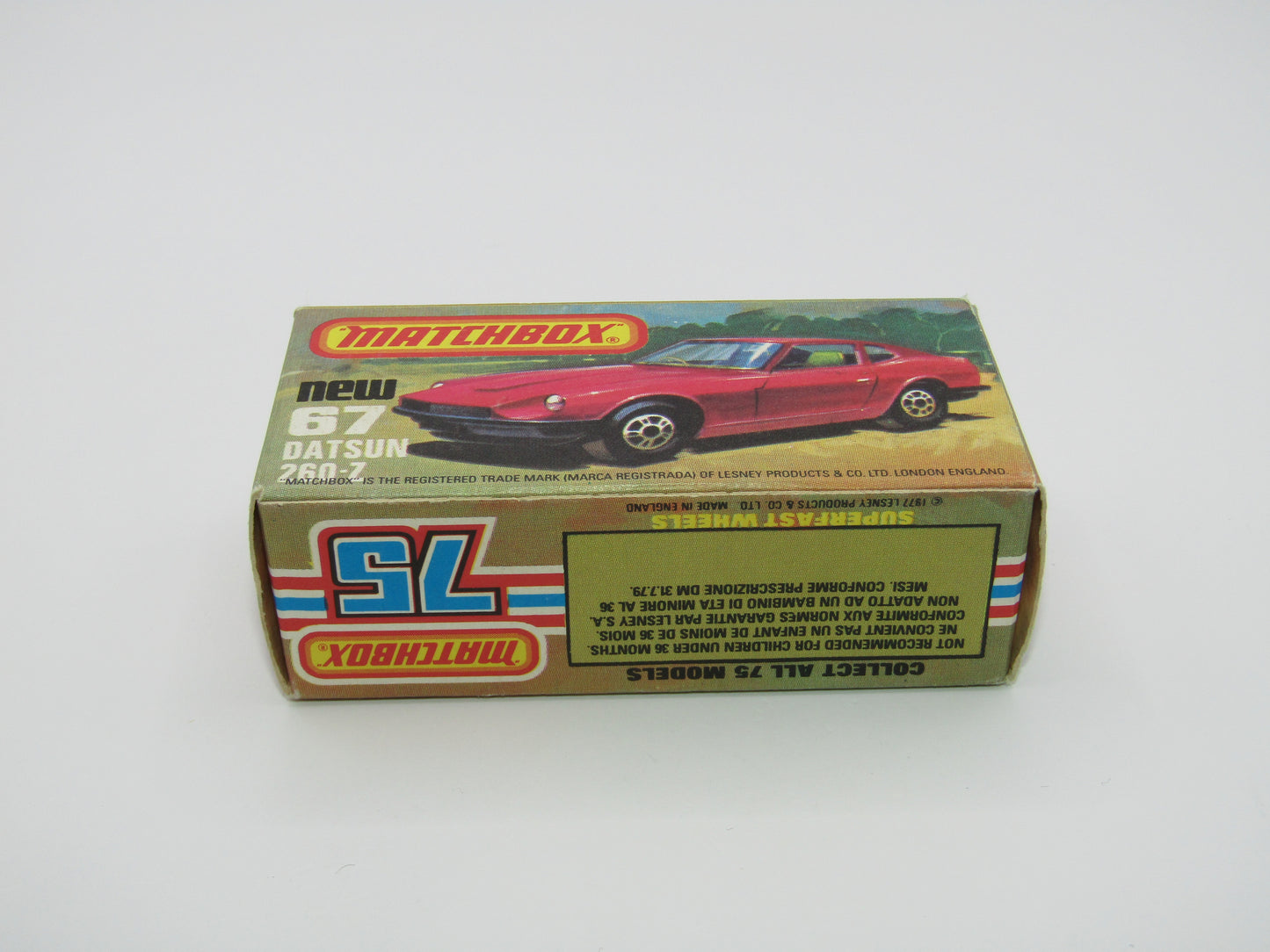 Matchbox Superfast 67C Datsun 126X Magenta Magenta GREY BASE