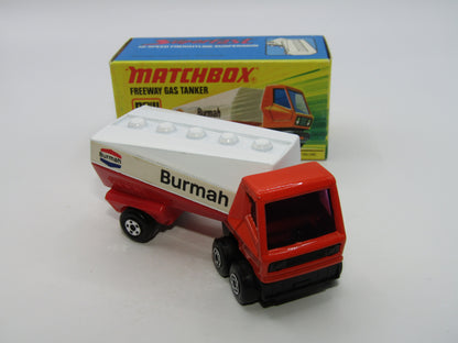 Matchbox Superfast 63B Freeway Gas Tanker Burmah BOX MATCHER Very Rare