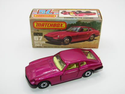 Matchbox Superfast 67C Datsun 126X Purple FLAT Black Base
