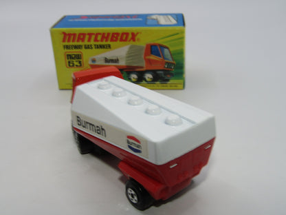 Matchbox Superfast 63B Freeway Gas Tanker Burmah BOX MATCHER Very Rare