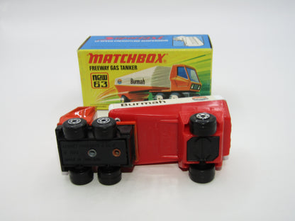 Matchbox Superfast 63B Freeway Gas Tanker Burmah BOX MATCHER Very Rare